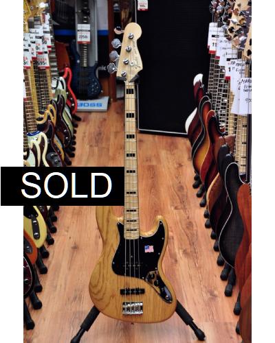 Fender American Vintage 1975 Jazz Bass Natural-MN